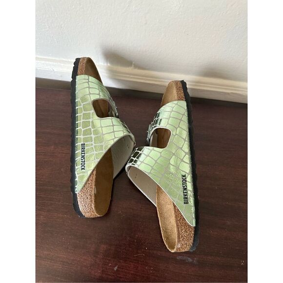 BIRKENSTOCK Arizona MF Gator Gleam Mineral sandals size EU40, US9 - Picture 9 of 16